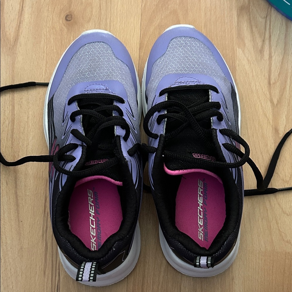Skechers Women's Lavender and Black Athletic Shoes
